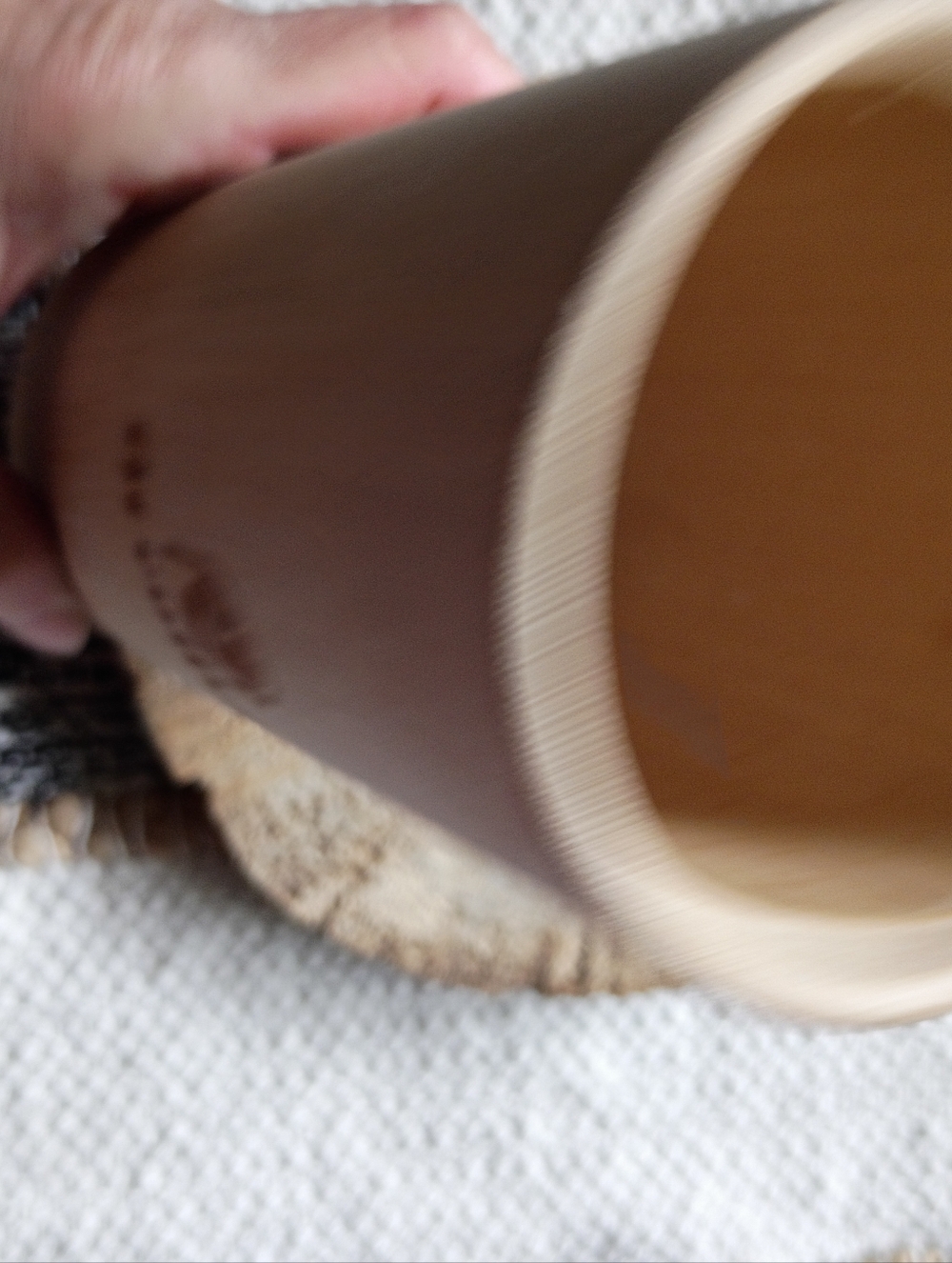 Bamboo Matcha/ Coffee Tumbler — Natural Wood Tone - Picture 4 of 7